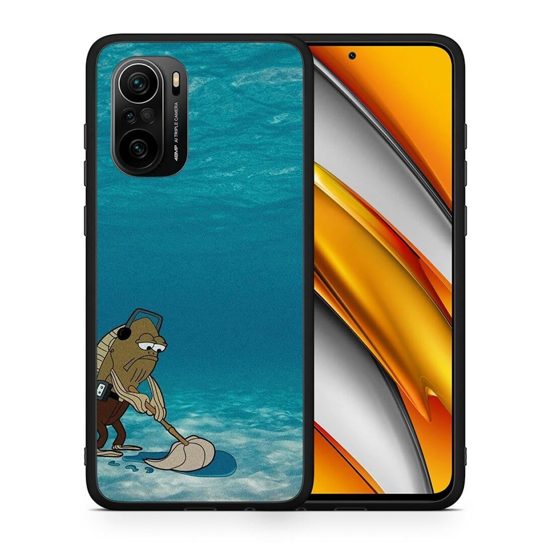 Θήκη Xiaomi Mi 11i Clean The Ocean από τη Smartfits με σχέδιο στο πίσω μέρος και μαύρο περίβλημα | Xiaomi Mi 11i Clean The Ocean case with colorful back and black bezels