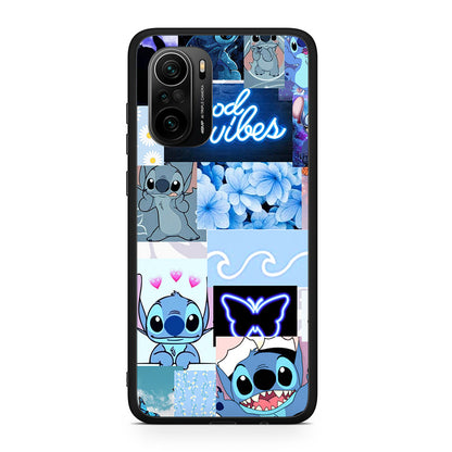 Xiaomi Poco F3 Collage Good Vibes Θήκη Αγίου Βαλεντίνου από τη Smartfits με σχέδιο στο πίσω μέρος και μαύρο περίβλημα | Smartphone case with colorful back and black bezels by Smartfits