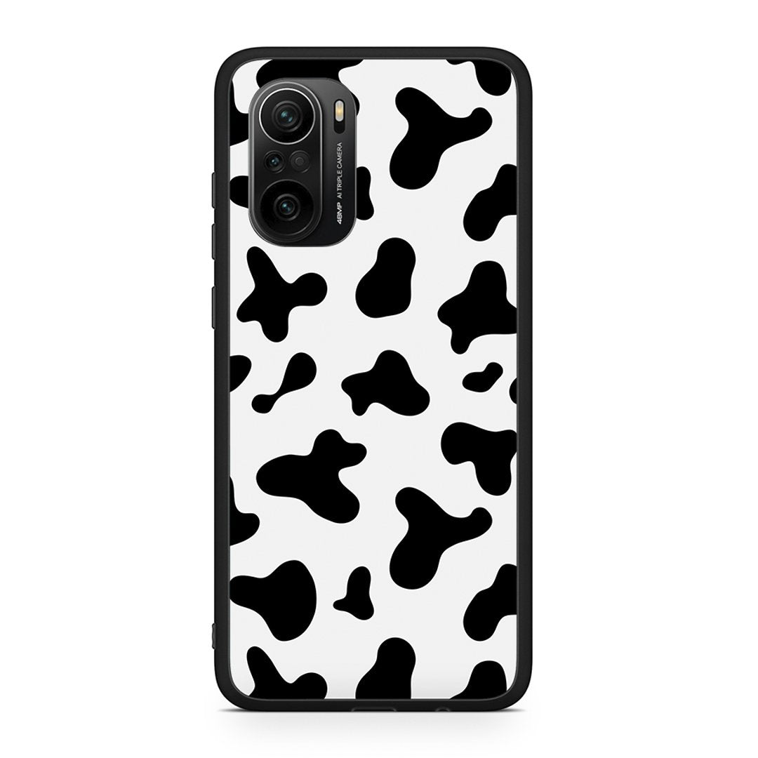 Xiaomi Poco F3 Cow Print θήκη από τη Smartfits με σχέδιο στο πίσω μέρος και μαύρο περίβλημα | Smartphone case with colorful back and black bezels by Smartfits