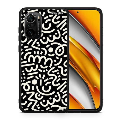 Θήκη Xiaomi Mi 11i Doodle Art από τη Smartfits με σχέδιο στο πίσω μέρος και μαύρο περίβλημα | Xiaomi Mi 11i Doodle Art case with colorful back and black bezels