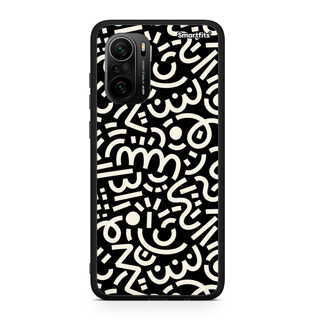 Xiaomi Poco F3 Doodle Art Θήκη από τη Smartfits με σχέδιο στο πίσω μέρος και μαύρο περίβλημα | Smartphone case with colorful back and black bezels by Smartfits