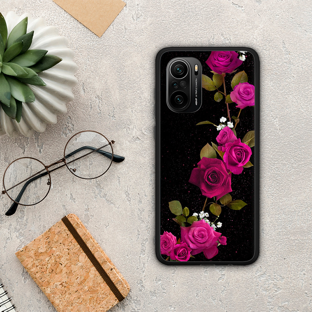 Flower Red Roses - Xiaomi Poco F3 θήκη