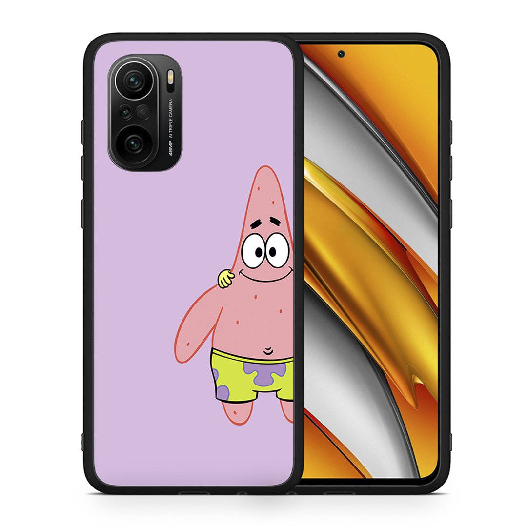 Θήκη Xiaomi Mi 11i  Friends Patrick από τη Smartfits με σχέδιο στο πίσω μέρος και μαύρο περίβλημα | Xiaomi Mi 11i  Friends Patrick case with colorful back and black bezels