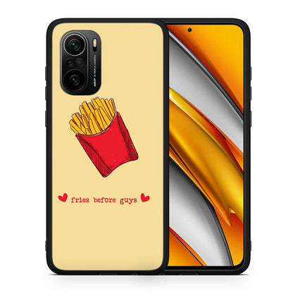 Θήκη Αγίου Βαλεντίνου Xiaomi Mi 11i Fries Before Guys από τη Smartfits με σχέδιο στο πίσω μέρος και μαύρο περίβλημα | Xiaomi Mi 11i Fries Before Guys case with colorful back and black bezels