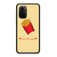 Thumbnail for Xiaomi Mi 11i Fries Before Guys Θήκη Αγίου Βαλεντίνου από τη Smartfits με σχέδιο στο πίσω μέρος και μαύρο περίβλημα | Smartphone case with colorful back and black bezels by Smartfits