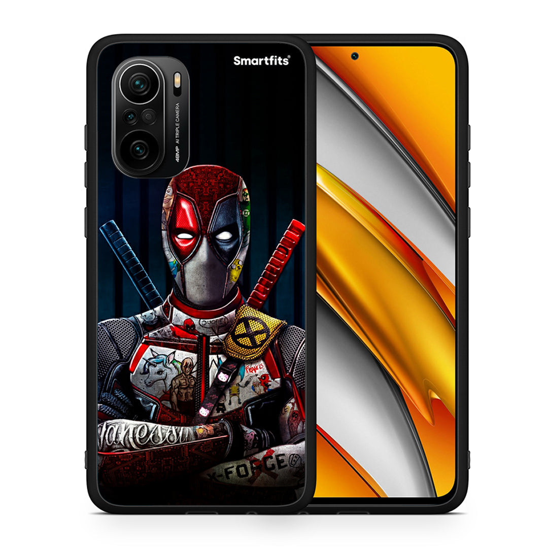 Θήκη Xiaomi Poco F3 Funny Guy από τη Smartfits με σχέδιο στο πίσω μέρος και μαύρο περίβλημα | Xiaomi Poco F3 Funny Guy case with colorful back and black bezels