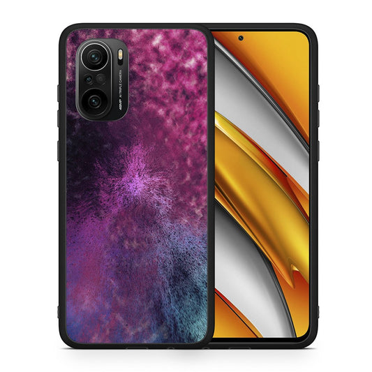 Θήκη Xiaomi Poco F3 Aurora Galaxy από τη Smartfits με σχέδιο στο πίσω μέρος και μαύρο περίβλημα | Xiaomi Poco F3 Aurora Galaxy case with colorful back and black bezels