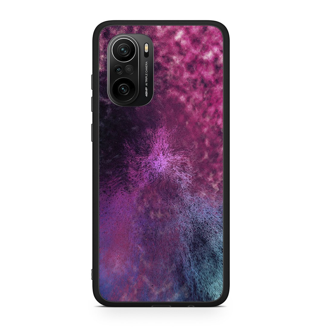 Xiaomi Poco F3 Aurora Galaxy θήκη από τη Smartfits με σχέδιο στο πίσω μέρος και μαύρο περίβλημα | Smartphone case with colorful back and black bezels by Smartfits