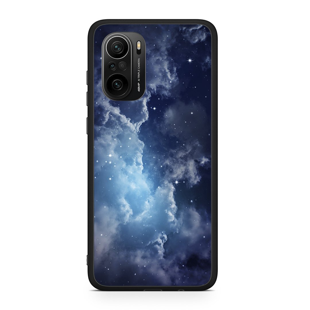 Xiaomi Poco F3 Blue Sky Galaxy θήκη από τη Smartfits με σχέδιο στο πίσω μέρος και μαύρο περίβλημα | Smartphone case with colorful back and black bezels by Smartfits