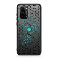 Thumbnail for Xiaomi Poco F3 Hexagonal Geometric θήκη από τη Smartfits με σχέδιο στο πίσω μέρος και μαύρο περίβλημα | Smartphone case with colorful back and black bezels by Smartfits