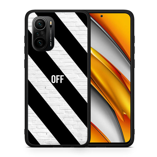 Θήκη Xiaomi Poco F3 Get Off από τη Smartfits με σχέδιο στο πίσω μέρος και μαύρο περίβλημα | Xiaomi Poco F3 Get Off case with colorful back and black bezels