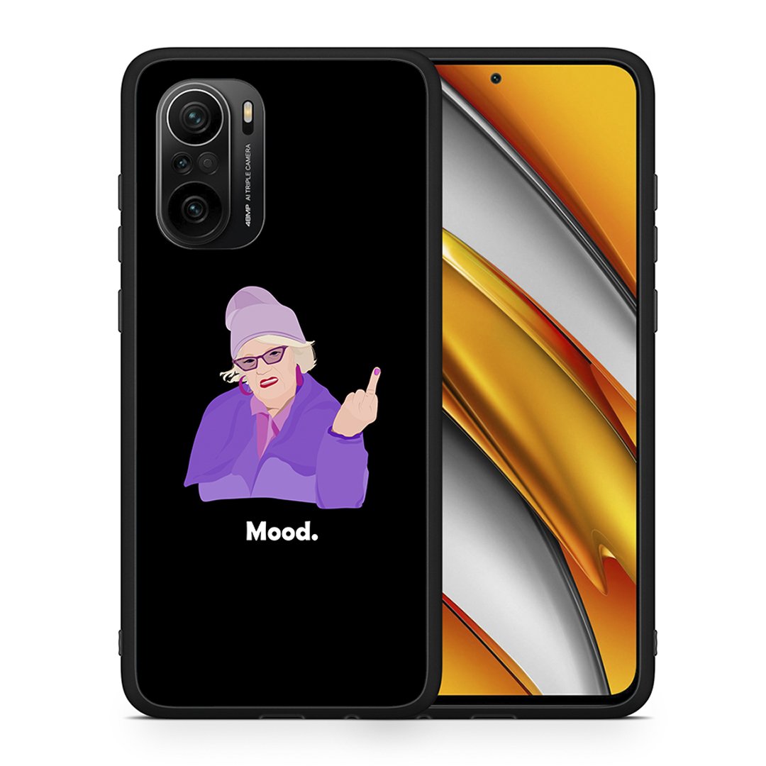 Θήκη Xiaomi Mi 11i Grandma Mood Black από τη Smartfits με σχέδιο στο πίσω μέρος και μαύρο περίβλημα | Xiaomi Mi 11i Grandma Mood Black case with colorful back and black bezels