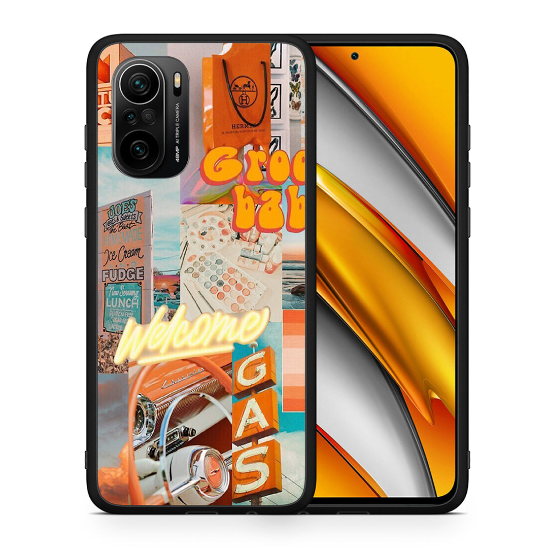 Θήκη Αγίου Βαλεντίνου Xiaomi Poco F3 Groovy Babe από τη Smartfits με σχέδιο στο πίσω μέρος και μαύρο περίβλημα | Xiaomi Poco F3 Groovy Babe case with colorful back and black bezels