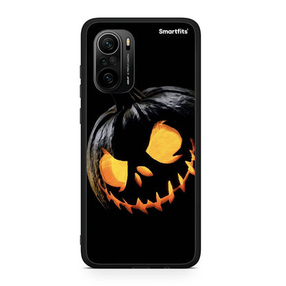 Xiaomi Mi 11i Halloween Scary Pumpkin Θήκη από τη Smartfits με σχέδιο στο πίσω μέρος και μαύρο περίβλημα | Smartphone case with colorful back and black bezels by Smartfits