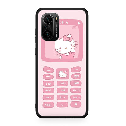 Xiaomi Mi 11i Hello Kitten Θήκη Αγίου Βαλεντίνου από τη Smartfits με σχέδιο στο πίσω μέρος και μαύρο περίβλημα | Smartphone case with colorful back and black bezels by Smartfits