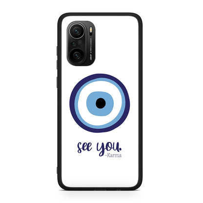 Xiaomi Poco F3 Karma Says θήκη από τη Smartfits με σχέδιο στο πίσω μέρος και μαύρο περίβλημα | Smartphone case with colorful back and black bezels by Smartfits
