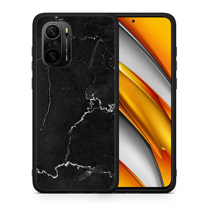 Θήκη Xiaomi Poco F3 Marble Black από τη Smartfits με σχέδιο στο πίσω μέρος και μαύρο περίβλημα | Xiaomi Poco F3 Marble Black case with colorful back and black bezels