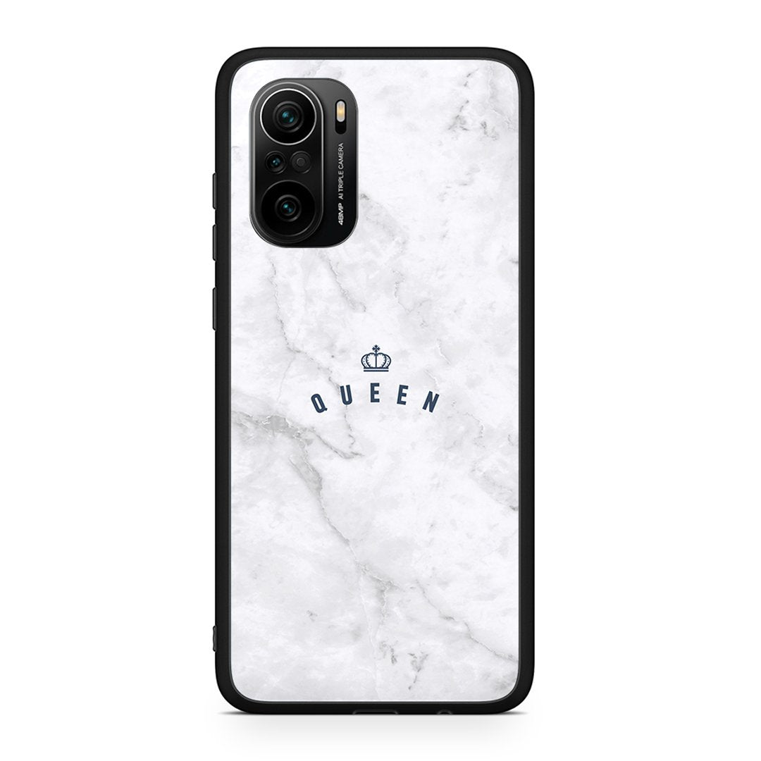 Xiaomi Poco F3 Queen Marble θήκη από τη Smartfits με σχέδιο στο πίσω μέρος και μαύρο περίβλημα | Smartphone case with colorful back and black bezels by Smartfits
