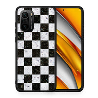 Thumbnail for Θήκη Xiaomi Poco F3 Square Geometric Marble από τη Smartfits με σχέδιο στο πίσω μέρος και μαύρο περίβλημα | Xiaomi Poco F3 Square Geometric Marble case with colorful back and black bezels