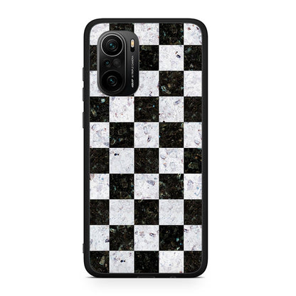 Xiaomi Mi 11i Square Geometric Marble θήκη από τη Smartfits με σχέδιο στο πίσω μέρος και μαύρο περίβλημα | Smartphone case with colorful back and black bezels by Smartfits