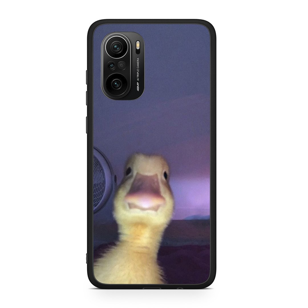 Xiaomi Poco F3 Meme Duck θήκη από τη Smartfits με σχέδιο στο πίσω μέρος και μαύρο περίβλημα | Smartphone case with colorful back and black bezels by Smartfits