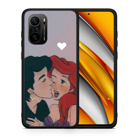 Θήκη Αγίου Βαλεντίνου Xiaomi Poco F3 Mermaid Love από τη Smartfits με σχέδιο στο πίσω μέρος και μαύρο περίβλημα | Xiaomi Poco F3 Mermaid Love case with colorful back and black bezels
