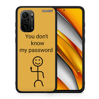 Thumbnail for Θήκη Xiaomi Poco F3 My Password από τη Smartfits με σχέδιο στο πίσω μέρος και μαύρο περίβλημα | Xiaomi Poco F3 My Password case with colorful back and black bezels