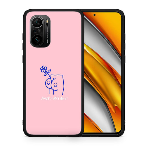 Θήκη Xiaomi Poco F3 Nice Day από τη Smartfits με σχέδιο στο πίσω μέρος και μαύρο περίβλημα | Xiaomi Poco F3 Nice Day case with colorful back and black bezels