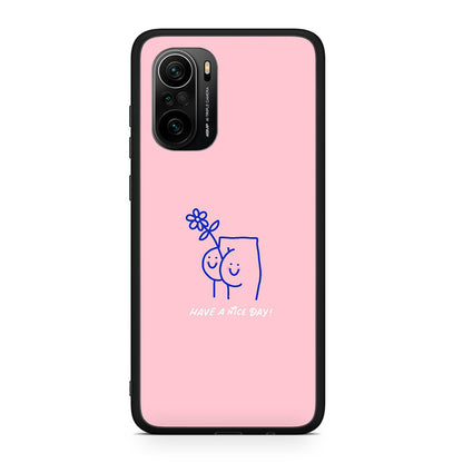 Xiaomi Poco F3 Nice Day θήκη από τη Smartfits με σχέδιο στο πίσω μέρος και μαύρο περίβλημα | Smartphone case with colorful back and black bezels by Smartfits