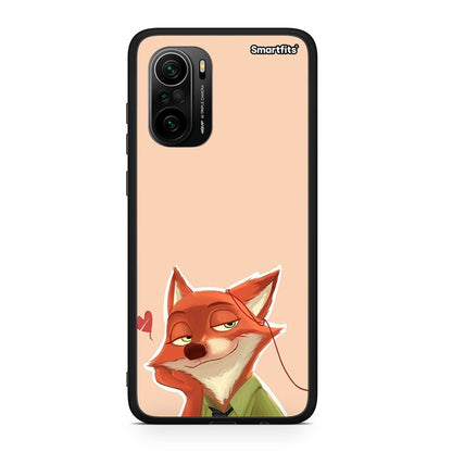 Xiaomi Mi 11i Nick Wilde And Judy Hopps Love 1 θήκη από τη Smartfits με σχέδιο στο πίσω μέρος και μαύρο περίβλημα | Smartphone case with colorful back and black bezels by Smartfits