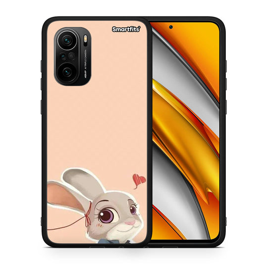 Θήκη Xiaomi Poco F3 Nick Wilde And Judy Hopps Love 2 από τη Smartfits με σχέδιο στο πίσω μέρος και μαύρο περίβλημα | Xiaomi Poco F3 Nick Wilde And Judy Hopps Love 2 case with colorful back and black bezels