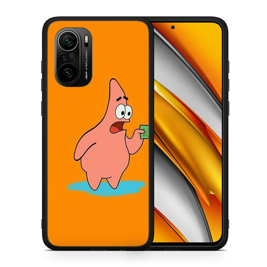 Θήκη Αγίου Βαλεντίνου Xiaomi Poco F3 No Money 1 από τη Smartfits με σχέδιο στο πίσω μέρος και μαύρο περίβλημα | Xiaomi Poco F3 No Money 1 case with colorful back and black bezels