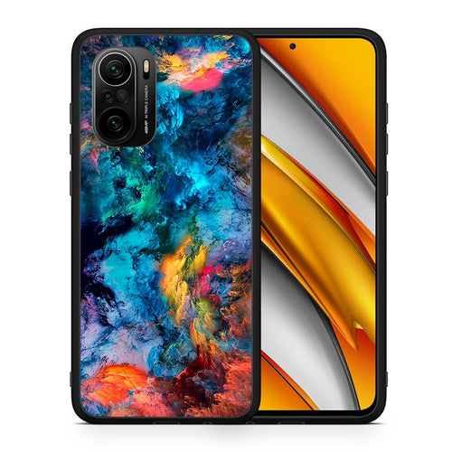 Θήκη Xiaomi Poco F3 Crayola Paint από τη Smartfits με σχέδιο στο πίσω μέρος και μαύρο περίβλημα | Xiaomi Poco F3 Crayola Paint case with colorful back and black bezels