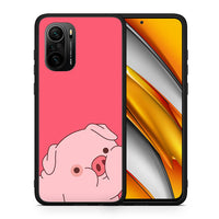 Thumbnail for Θήκη Αγίου Βαλεντίνου Xiaomi Mi 11i Pig Love 1 από τη Smartfits με σχέδιο στο πίσω μέρος και μαύρο περίβλημα | Xiaomi Mi 11i Pig Love 1 case with colorful back and black bezels