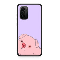 Thumbnail for Xiaomi Mi 11i Pig Love 2 Θήκη Αγίου Βαλεντίνου από τη Smartfits με σχέδιο στο πίσω μέρος και μαύρο περίβλημα | Smartphone case with colorful back and black bezels by Smartfits