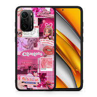 Thumbnail for Θήκη Αγίου Βαλεντίνου Xiaomi Poco F3 Pink Love από τη Smartfits με σχέδιο στο πίσω μέρος και μαύρο περίβλημα | Xiaomi Poco F3 Pink Love case with colorful back and black bezels