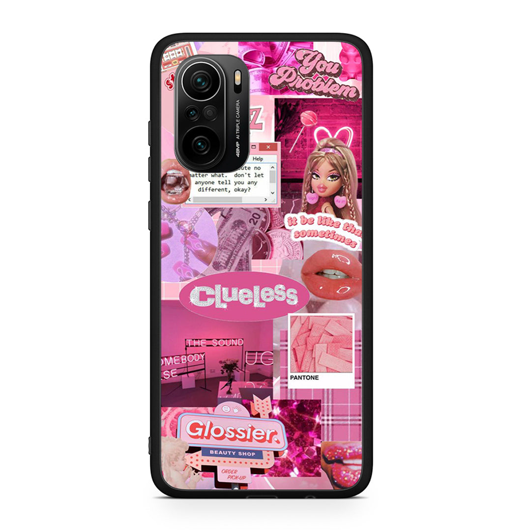 Xiaomi Poco F3 Pink Love Θήκη Αγίου Βαλεντίνου από τη Smartfits με σχέδιο στο πίσω μέρος και μαύρο περίβλημα | Smartphone case with colorful back and black bezels by Smartfits