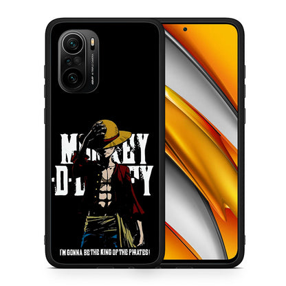 Θήκη Xiaomi Poco F3 Pirate King από τη Smartfits με σχέδιο στο πίσω μέρος και μαύρο περίβλημα | Xiaomi Poco F3 Pirate King case with colorful back and black bezels