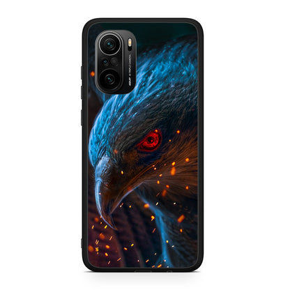 Xiaomi Poco F3 Eagle PopArt θήκη από τη Smartfits με σχέδιο στο πίσω μέρος και μαύρο περίβλημα | Smartphone case with colorful back and black bezels by Smartfits