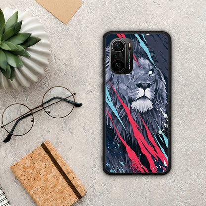 PopArt Lion Designer - Xiaomi Poco F3 θήκη
