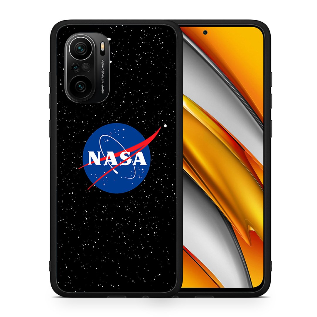 Θήκη Xiaomi Poco F3 NASA PopArt από τη Smartfits με σχέδιο στο πίσω μέρος και μαύρο περίβλημα | Xiaomi Poco F3 NASA PopArt case with colorful back and black bezels