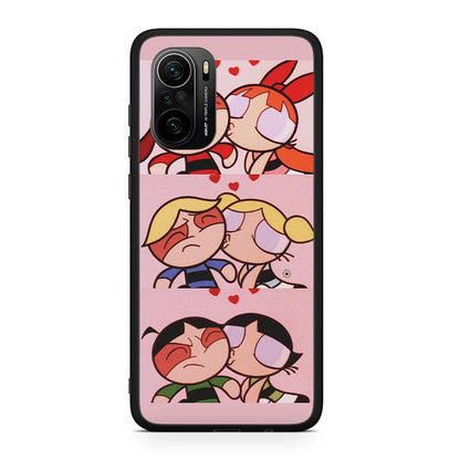 Xiaomi Poco F3 Puff Love Θήκη Αγίου Βαλεντίνου από τη Smartfits με σχέδιο στο πίσω μέρος και μαύρο περίβλημα | Smartphone case with colorful back and black bezels by Smartfits