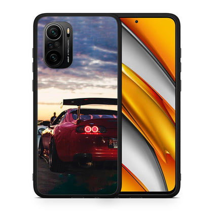 Θήκη Xiaomi Poco F3 Racing Supra από τη Smartfits με σχέδιο στο πίσω μέρος και μαύρο περίβλημα | Xiaomi Poco F3 Racing Supra case with colorful back and black bezels