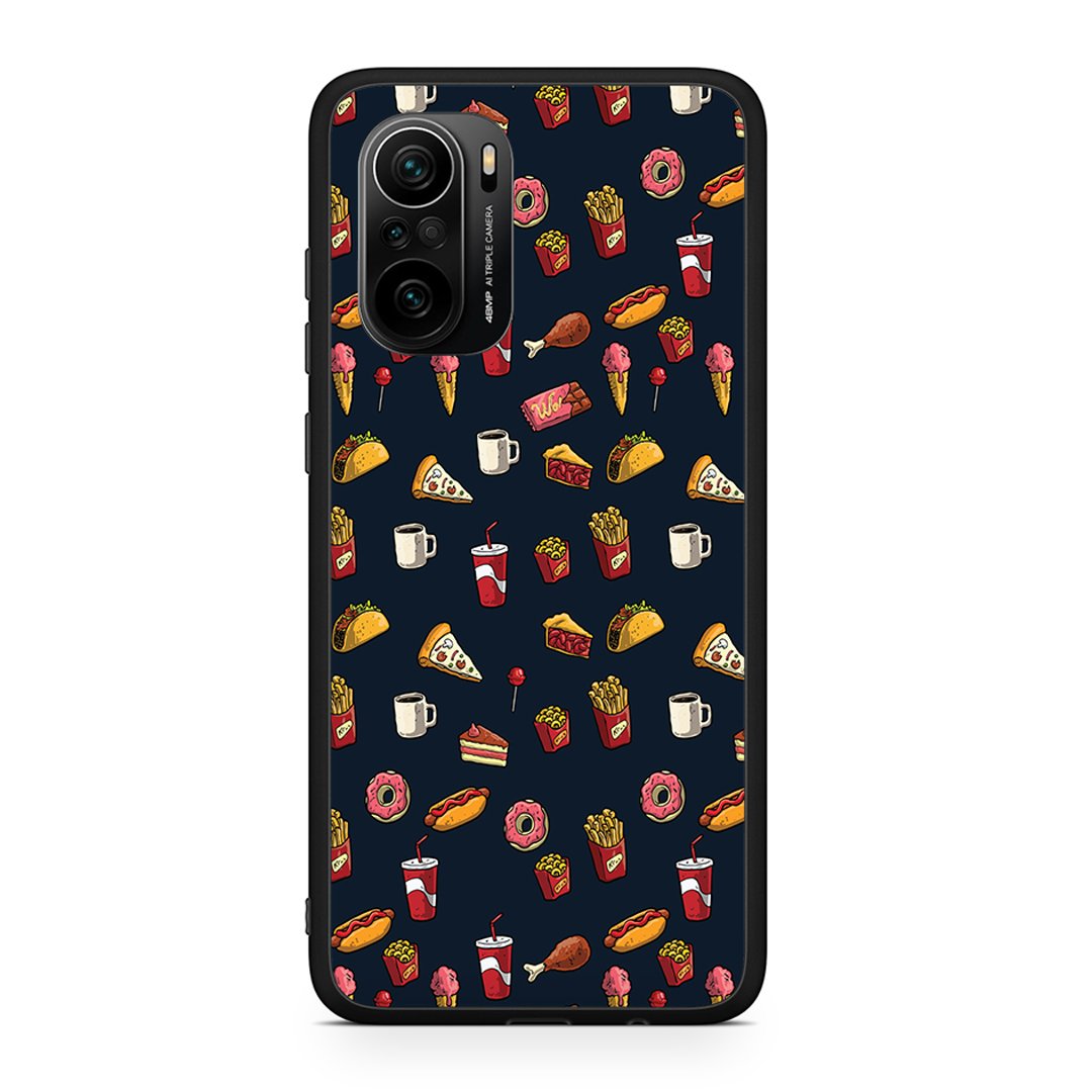 Xiaomi Poco F3 Hungry Random θήκη από τη Smartfits με σχέδιο στο πίσω μέρος και μαύρο περίβλημα | Smartphone case with colorful back and black bezels by Smartfits