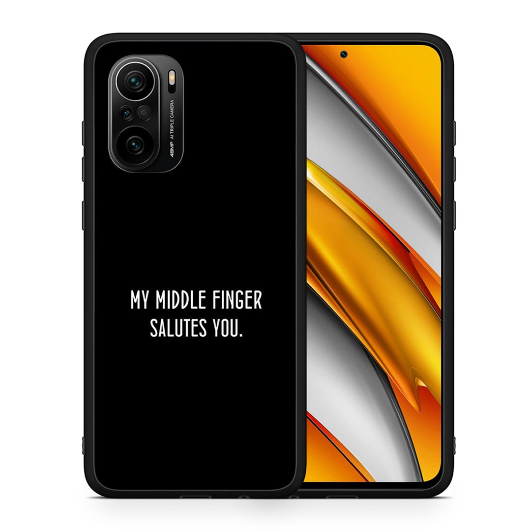 Θήκη Xiaomi Poco F3 Salute από τη Smartfits με σχέδιο στο πίσω μέρος και μαύρο περίβλημα | Xiaomi Poco F3 Salute case with colorful back and black bezels