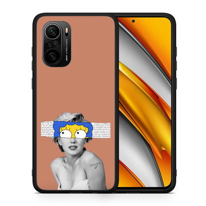 Θήκη Xiaomi Poco F3 Sim Merilyn από τη Smartfits με σχέδιο στο πίσω μέρος και μαύρο περίβλημα | Xiaomi Poco F3 Sim Merilyn case with colorful back and black bezels