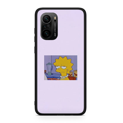 Xiaomi Poco F3 So Happy θήκη από τη Smartfits με σχέδιο στο πίσω μέρος και μαύρο περίβλημα | Smartphone case with colorful back and black bezels by Smartfits