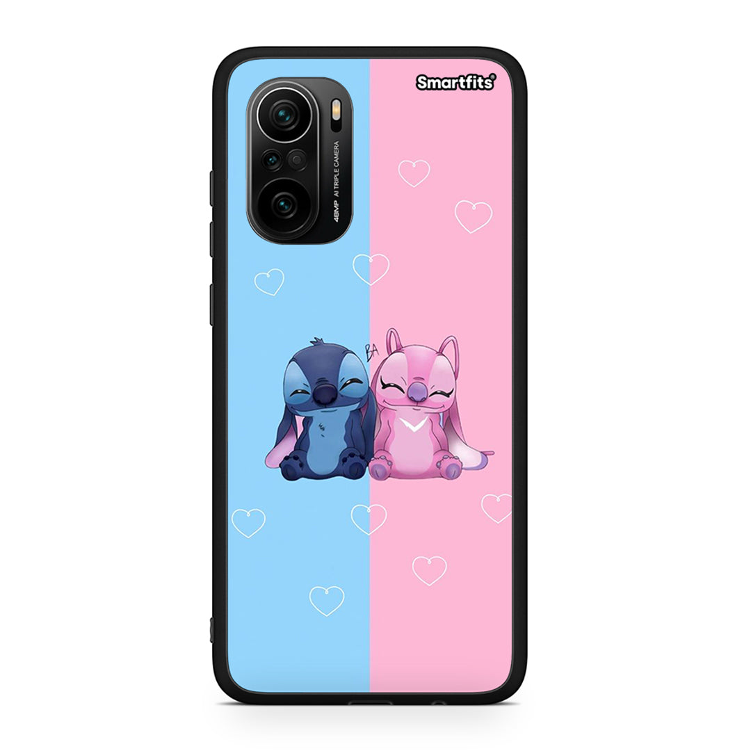 Xiaomi Poco F3 Stitch And Angel θήκη από τη Smartfits με σχέδιο στο πίσω μέρος και μαύρο περίβλημα | Smartphone case with colorful back and black bezels by Smartfits