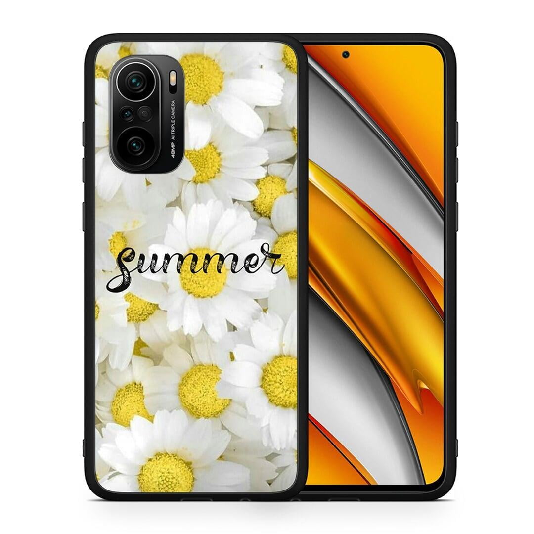 Θήκη Xiaomi Poco F3 Summer Daisies από τη Smartfits με σχέδιο στο πίσω μέρος και μαύρο περίβλημα | Xiaomi Poco F3 Summer Daisies case with colorful back and black bezels