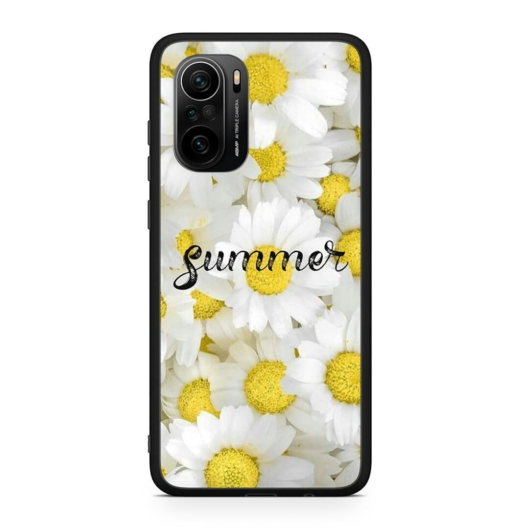 Xiaomi Poco F3 Summer Daisies Θήκη από τη Smartfits με σχέδιο στο πίσω μέρος και μαύρο περίβλημα | Smartphone case with colorful back and black bezels by Smartfits